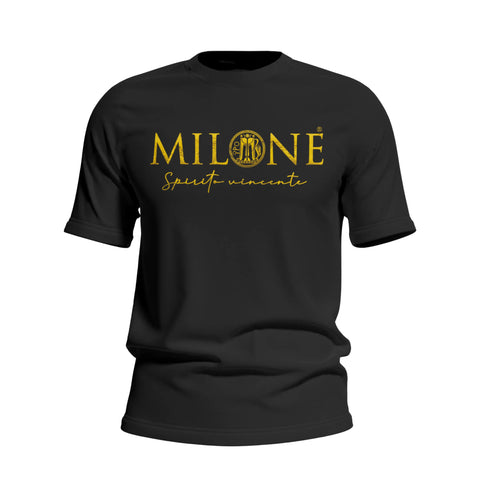 T-shirt Maglia Ufficiale Amaro Milone effetto oro Lacinio | Milone Spirits