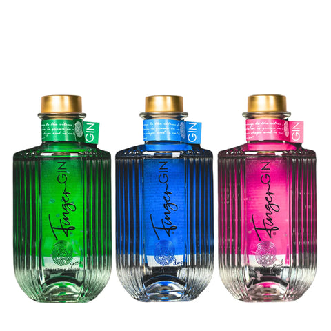 Tris di FingerGIN cl 70 con finger lime calabrese Lacinio | Milone Spirits
