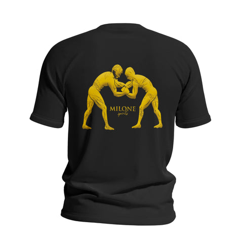 T-shirt Maglia Ufficiale Amaro Milone effetto oro Lacinio | Milone Spirits