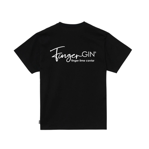 T-shirt FingerGIN Nero stampa assortita