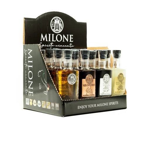 Box Degustazione Milone 20 pezzi da 5 cl Lacinio | Milone Spirits