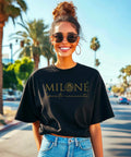 T-shirt Maglia Ufficiale Amaro Milone effetto oro Lacinio | Milone Spirits