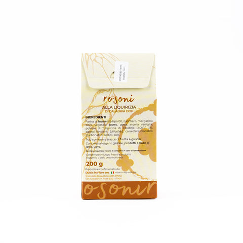 Rosoni il biscotto artigianale calabrese | alla Liquirizia